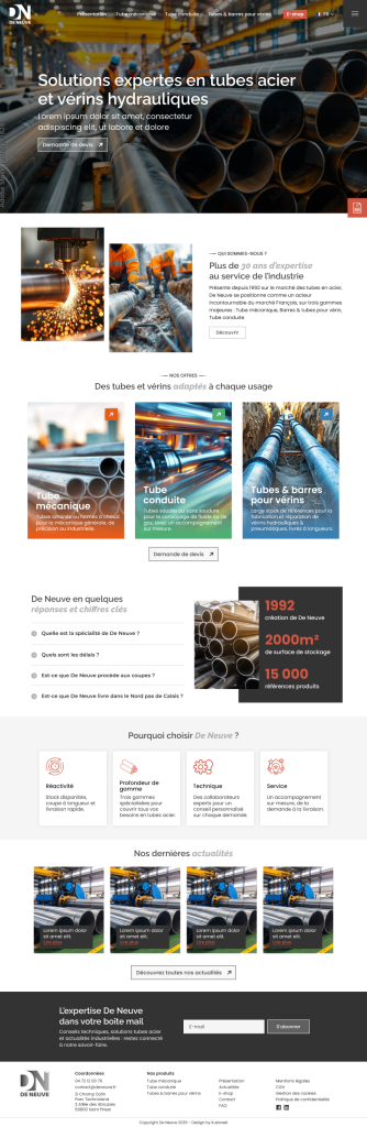 DE NEUVE lance son nouveau site internet !
